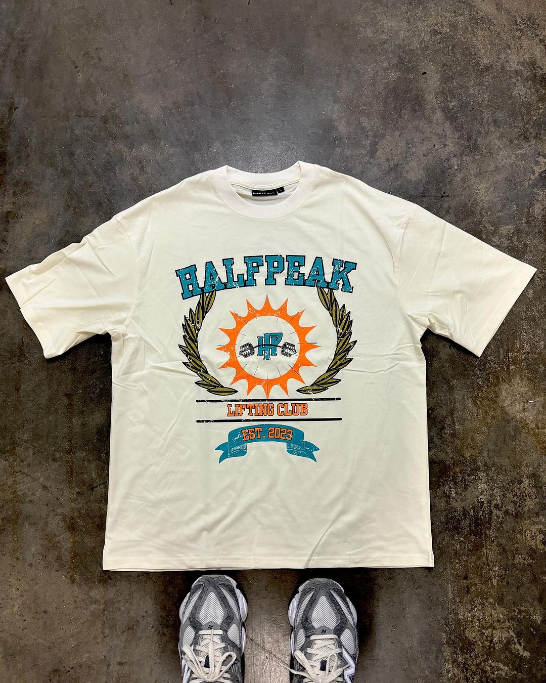 HalfPeak Lifting Club Oversized Vintage Miami Tee